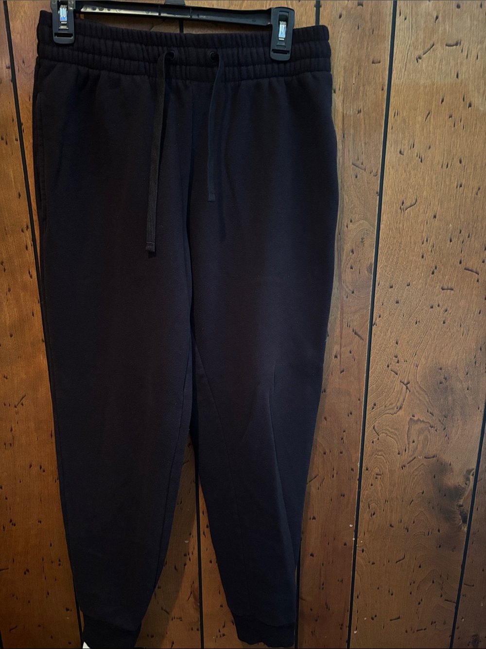 tek gear Men's Black Drawstring Jogger Sweatpants